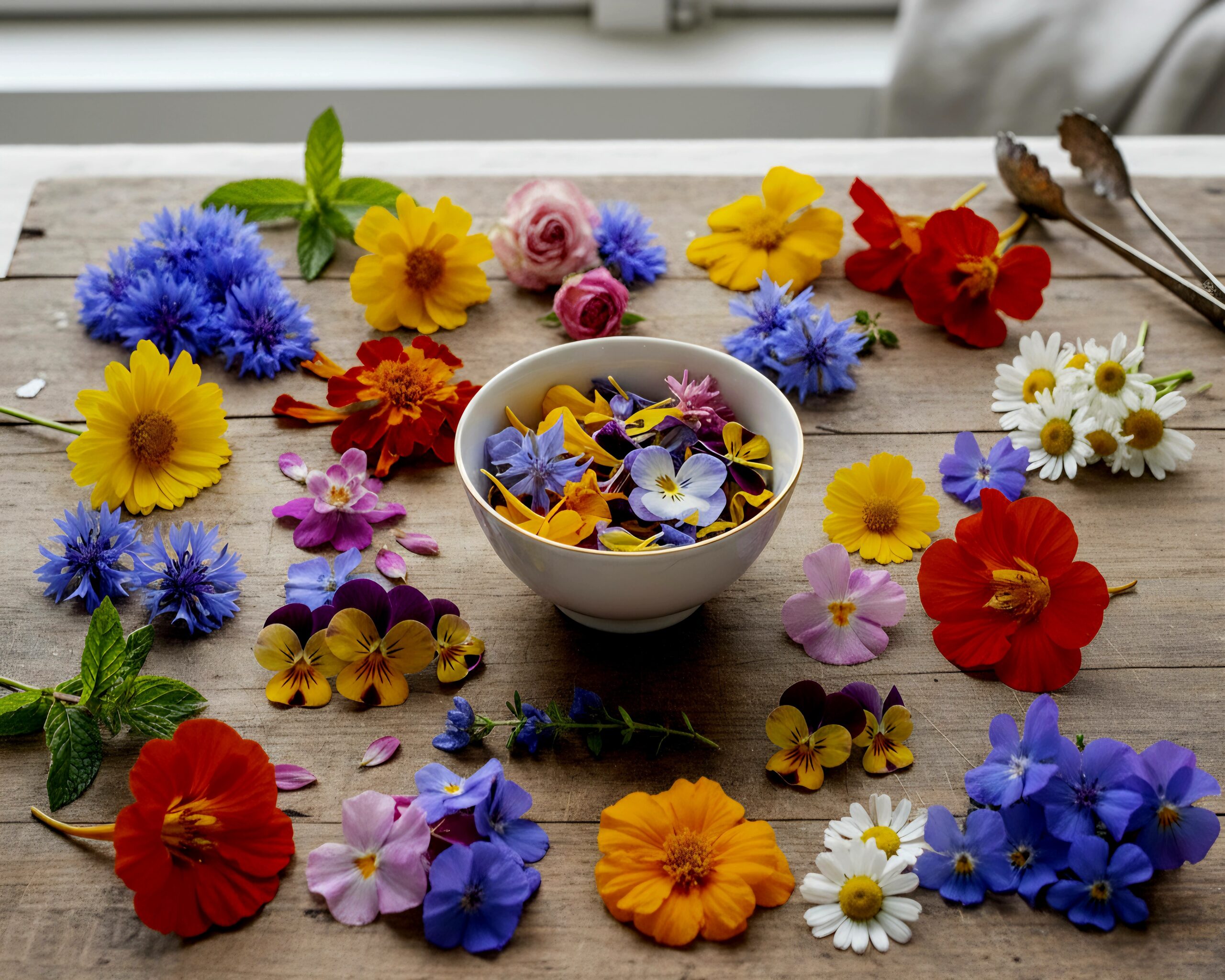 Ätbara blommor